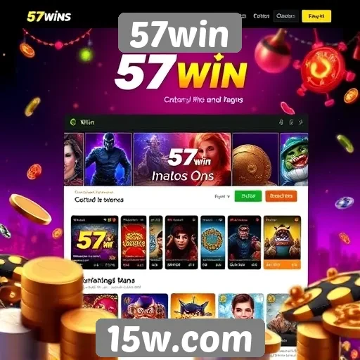 Análise da interface do site 57win