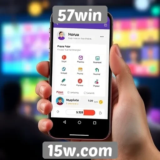 Exploração das funcionalidades do aplicativo 57win